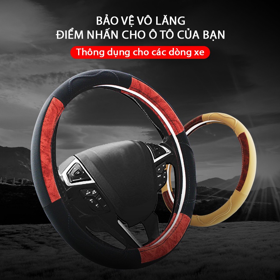 [Mã BMBAU50 giảm 10% đơn 99k] Bọc Vô Lăng CIND B119 Size M Màu Đen Nhập Khẩu Chính Hãng