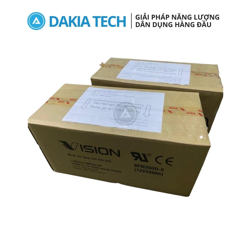Ắc quy Vision 12V 200Ah Model 6FM200D-X
