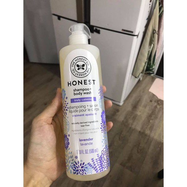 Dầu gội + Sữa tắm 2 in 1 HONEST chai 500ml - MỸ cho bé và cả gia đình