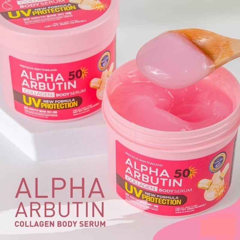 [Chuẩn Thái] Kem Dưỡng Trắng Da Chống Nắng Alpha Arbutin SPF 50+ New UV Cream Protection 500ml