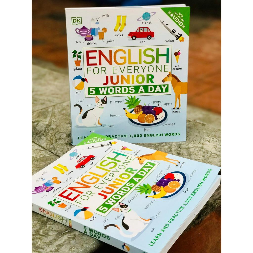 English For Everyone Junior 5 words a day - bản offset đẹp, tặng file mp3