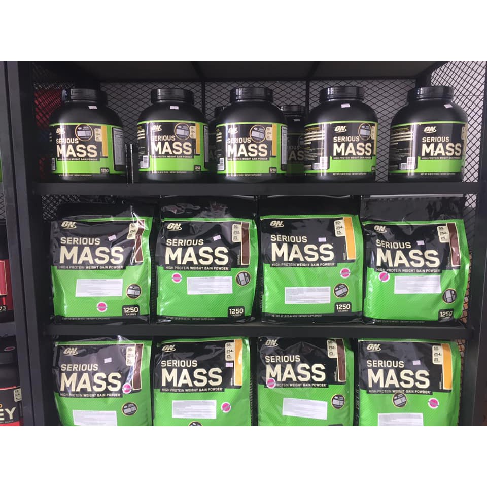 Sữa ON Serious Mass 12lbs (5,4kg) Tăng Cân Nhanh Tăng Cơ Cho Người Gầy Người Suy Dinh Dưỡng - USA