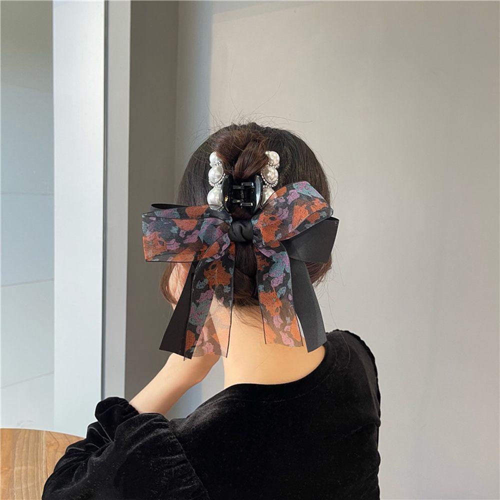 Giá Đỡ Tóc Đuôi Ngựa Hai Lớp Thanh Lịch Phong Cách Hàn Quốc Cho Nữ