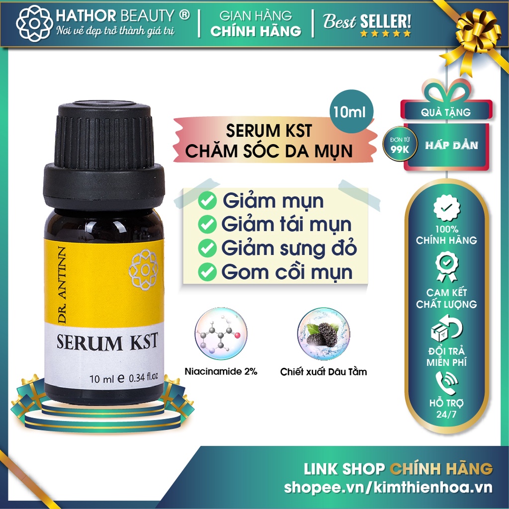 Serum chăm sóc da Mụn (Serum KST) Dr.Antinn | Hathor Beauty (Kim Thiên Hoa)