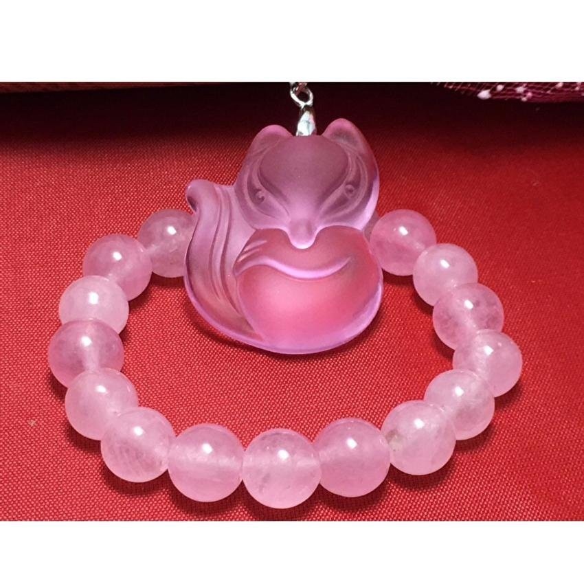 Vòng tay và dây chuyền hồ ly hồng