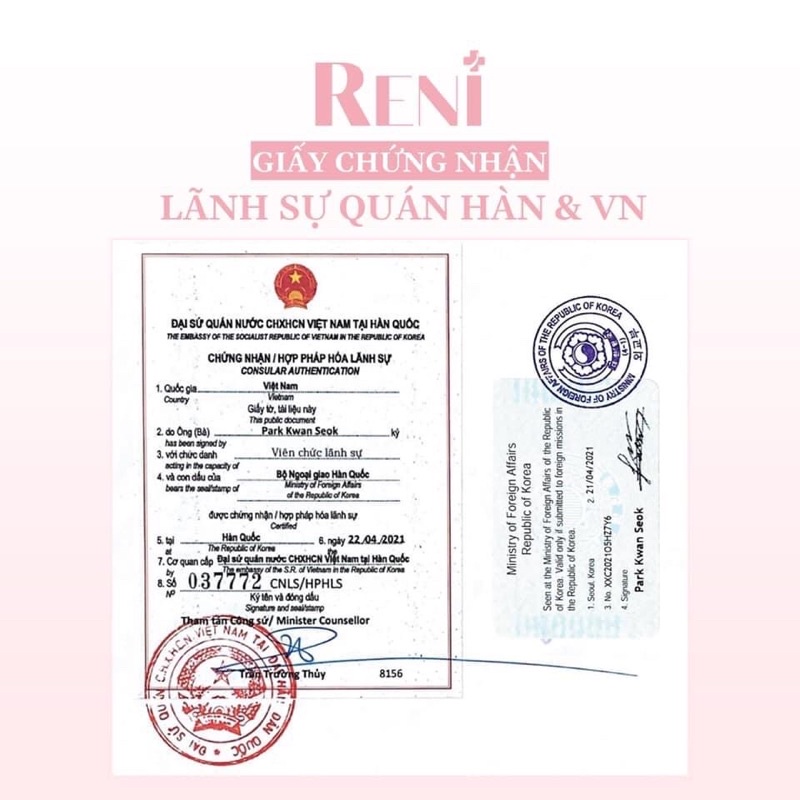 Bộ mỹ phẩm Reni 7 chi tiết