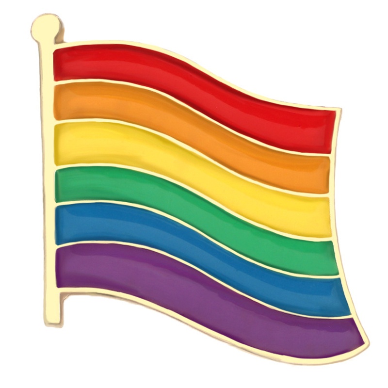 Trâm Cài Áo Hình Lá Cờ Love Và Hòa Bình