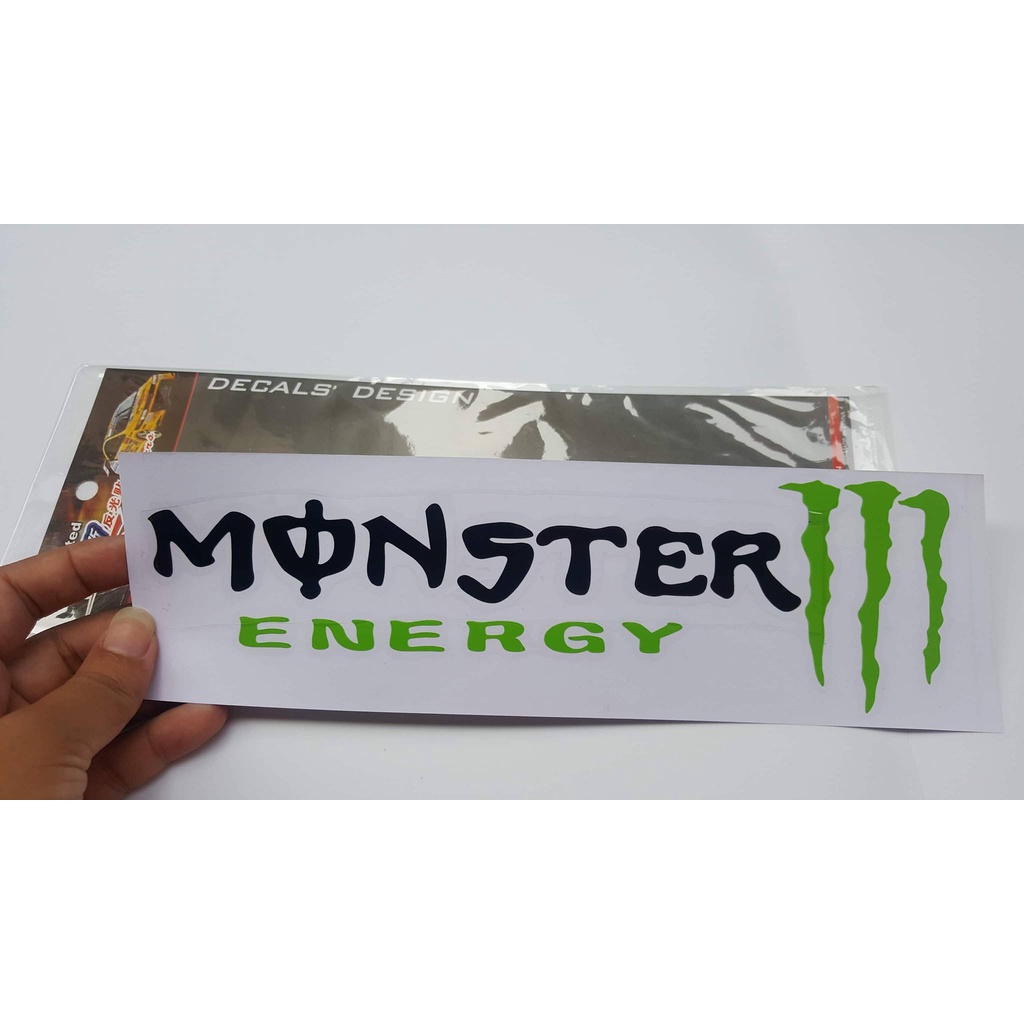 Decal dán chữ MONSTER ENEGY kích thước 7cm x 25cm