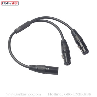Cáp chia jack canon xlr 1 ra 2