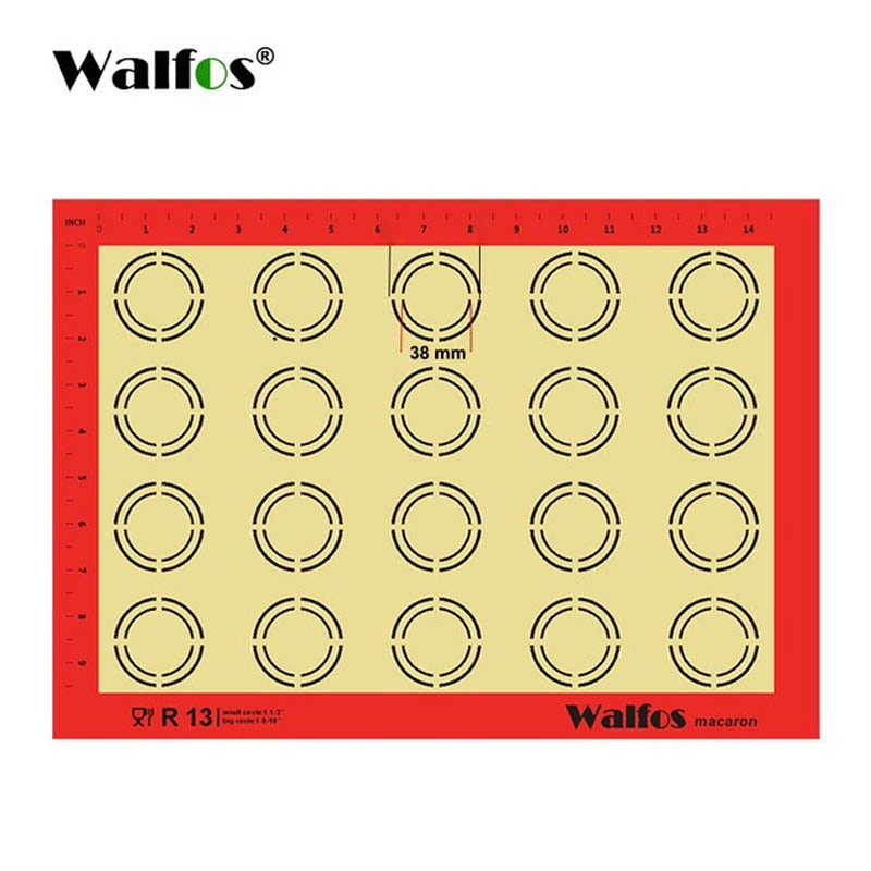 Thảm nướng silicone chống dính Walfos có bốn kích cỡ