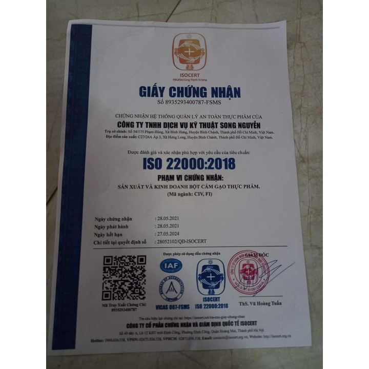 Bột cám gạo Ruby Siêu mịn chính hãng