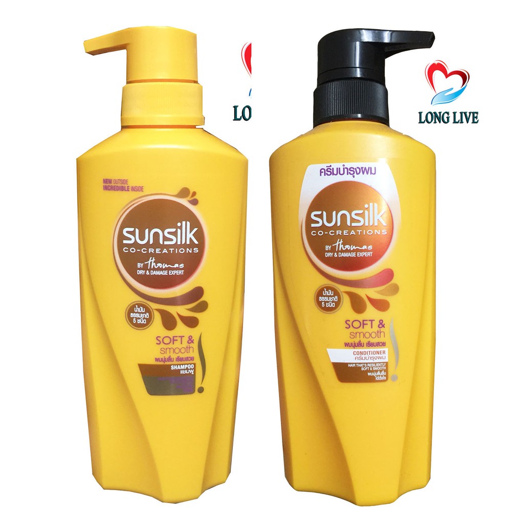 Dầu gội Sunsilk Thái Lan Mềm Mượt Diệu Kỳ 450ml (vàng)