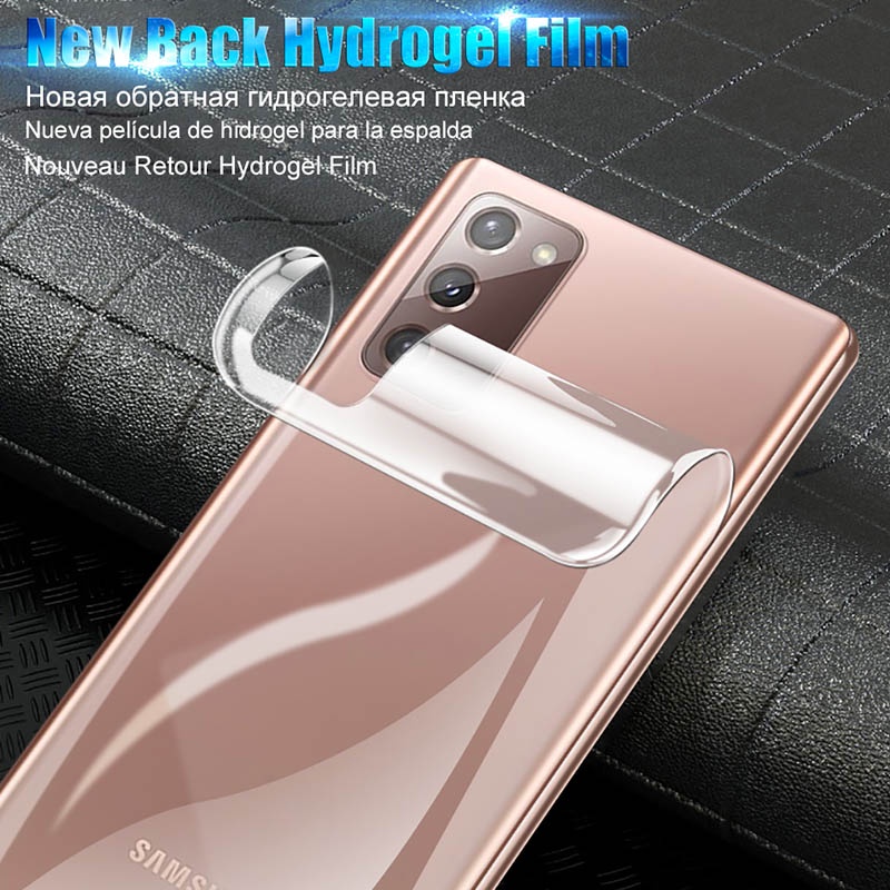 Miếng dán hydrogel mềm bảo vệ mặt trước và sau cho Samsung Note 9 10 20 Ultra S10 S20 S21 Plus Ultra S20 FE