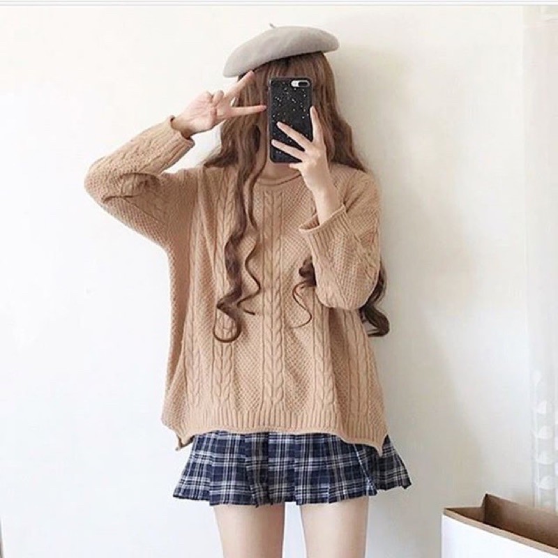 ÁO LEN VẶN THỪNG HÀN QUỐC DÀNH CHO NỮ