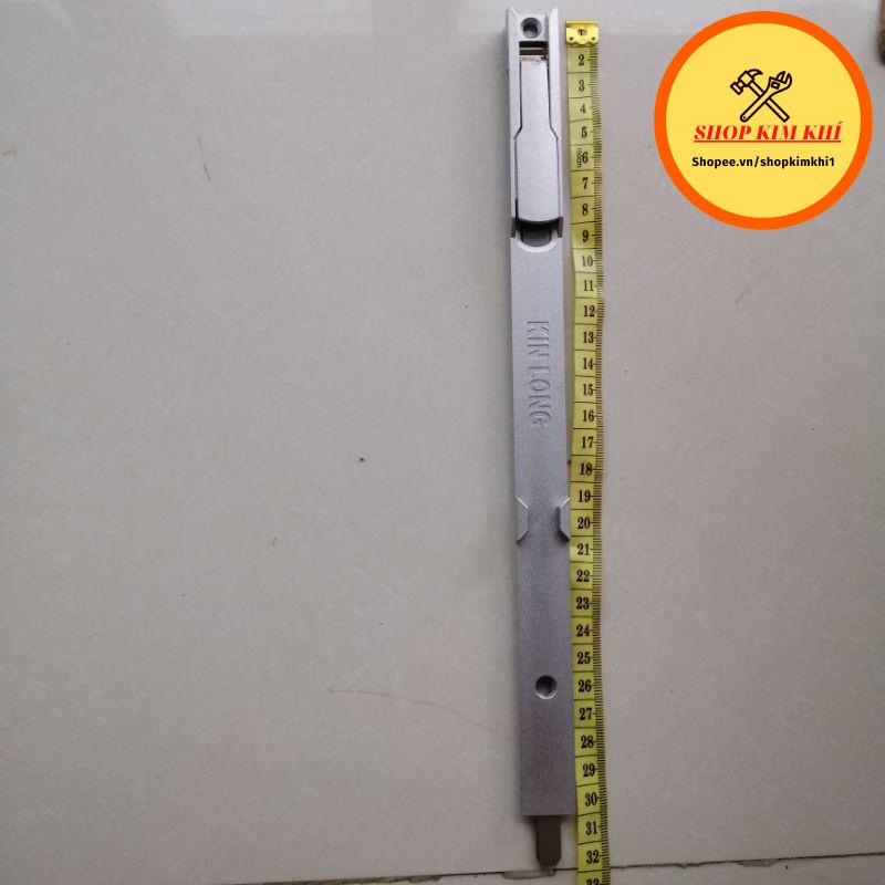 Phụ kiện cửa nhôm Chốt bật chốt âm KinLong 30cm