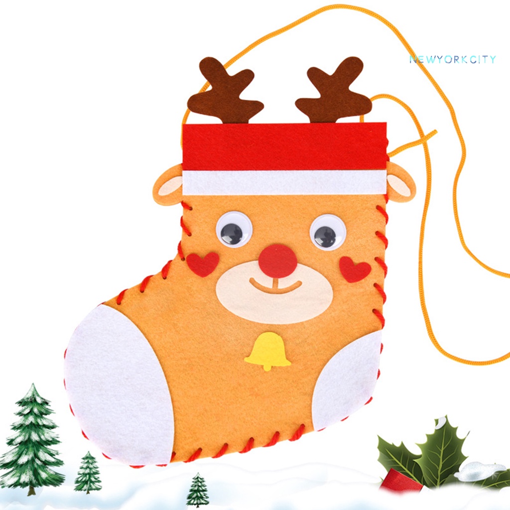 1 Đôi Vớ Thủ Công Màu Sắc Tươi Sáng Thân Thiện Với Môi Trường Cho Trẻ Mẫu Giáo / Trẻ Em DIY