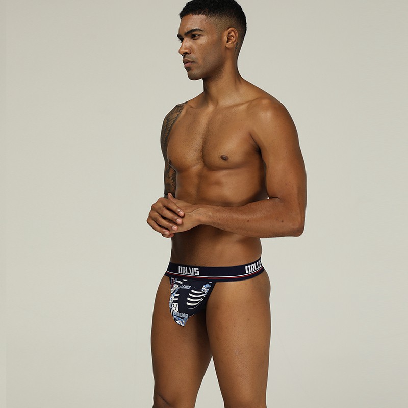 [Ready Stock] U Convex Men Thongs Đồ lót gợi cảm Cotton Thở rỗng Jockstrap OR301