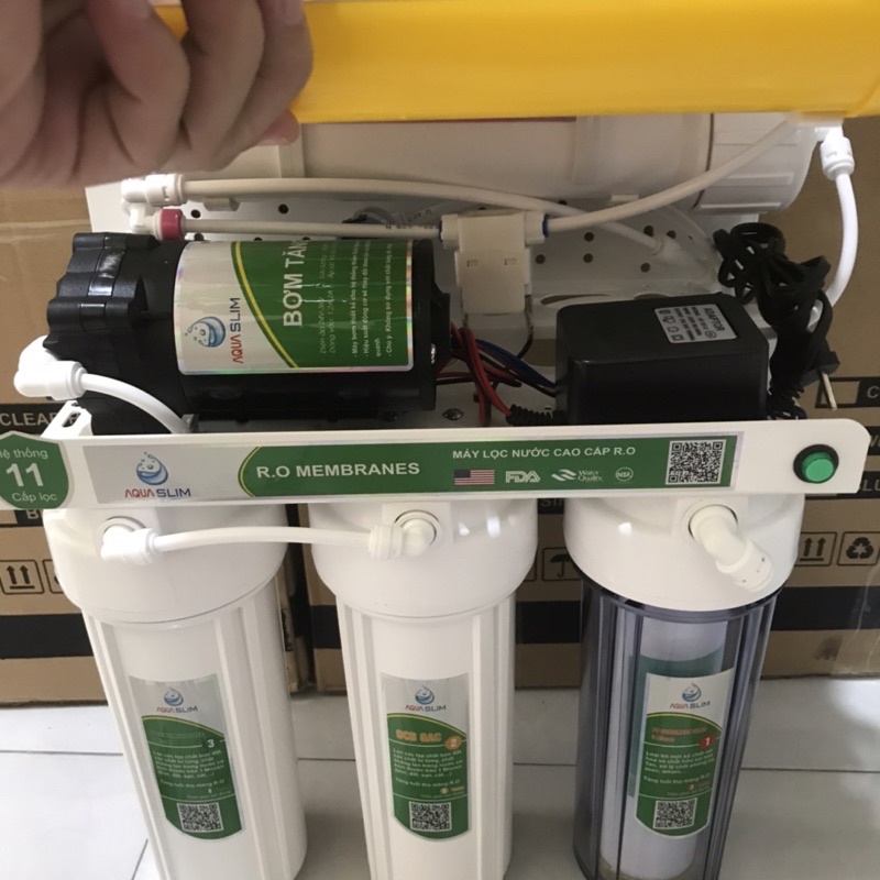 máy lọc nước ro không vỏ tủ Aqua 11 cấp lọc . tặng 3 quả lọc 123  - có giá sỉ