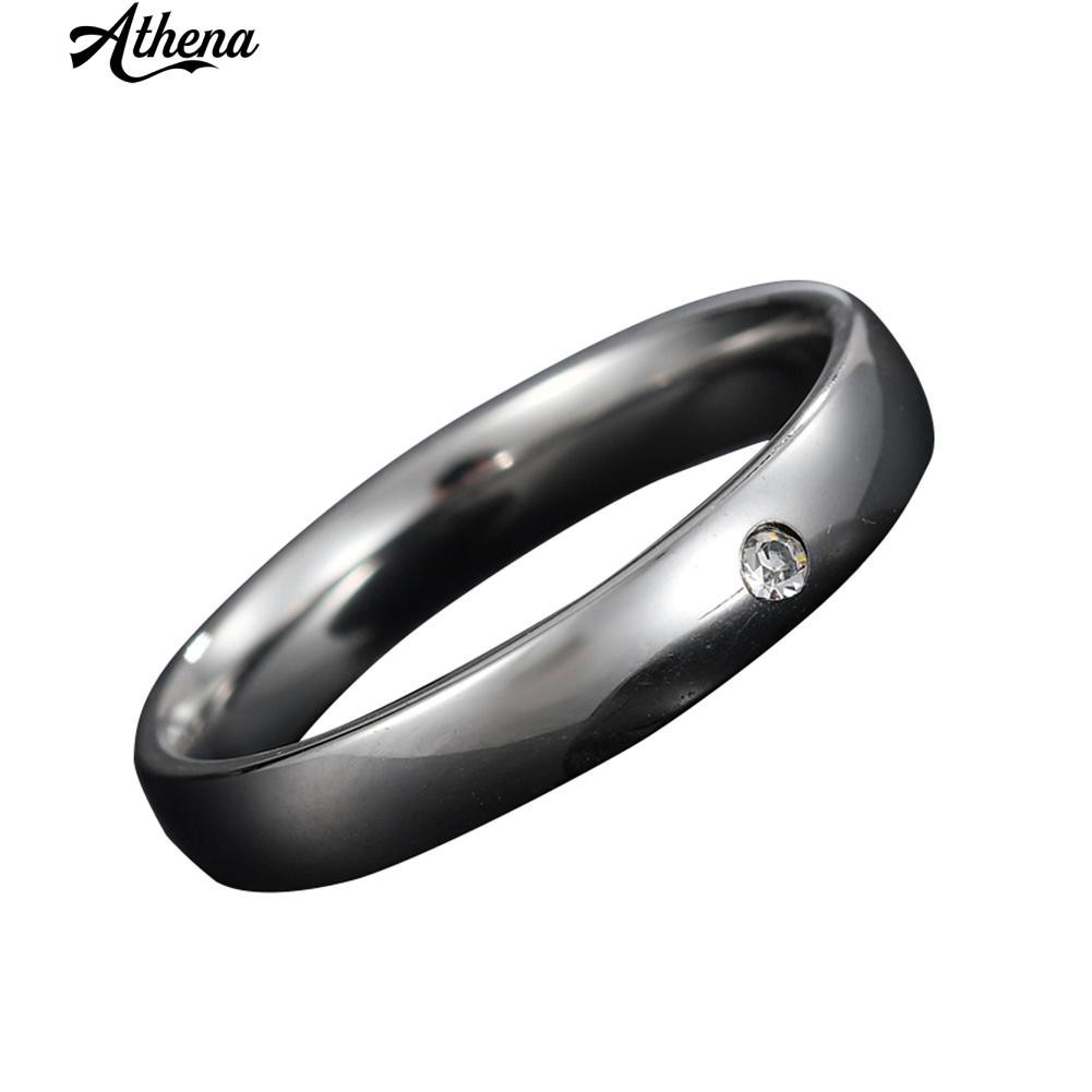 Nhẫn Inox ĐíNh Kim Cương Giả LấP LáNh ThờI Trang Cho Nữ