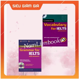 Sale - hot - bộ 2 cuốn cambridge grammar + vocabulary for ielts
