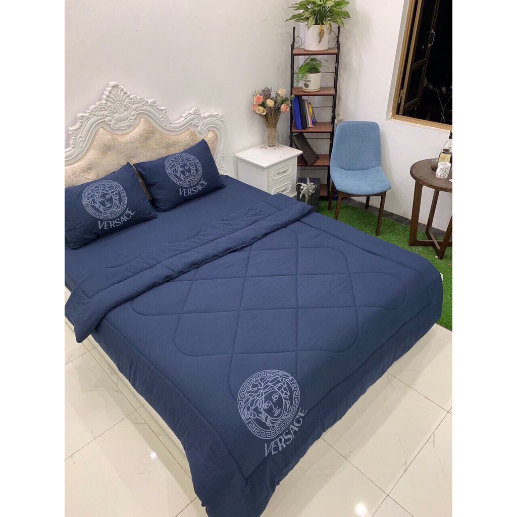 Bộ Chăn Ga Gối Cotton Đũi Thương Hiệu Cao Cấp 5 Món | BigBuy360 - bigbuy360.vn