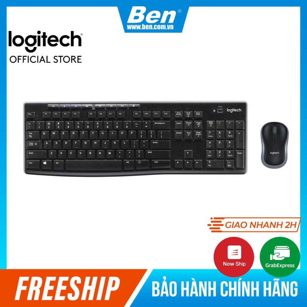 Bộ bàn phím chuột không dây Logitech MK270R - Phím Chuột không đây Logitech MK270R Bảo Hành 36 Tháng