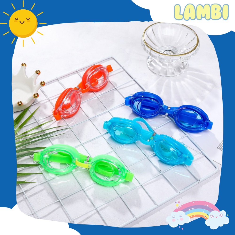 Kính bơi trẻ em chống mờ chống nước cao cấp có quai đeo điều chỉnh kích thước
