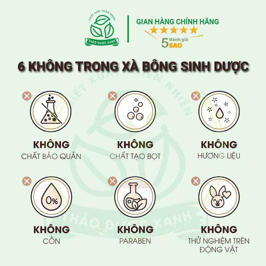 Xà bông nghệ / Xà phòng thảo dược sáng da, ngừa thâm 100% từ thiên nhiên