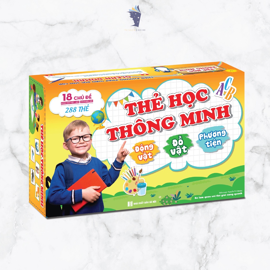 Sách- Bộ Thẻ học Thông minh Flashcard (18 chủ đề - 288 thẻ)