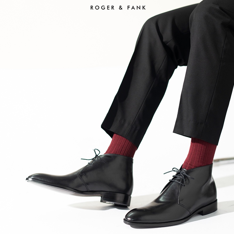 Giày da cao cấp chukka boots ROGER &amp; FANK