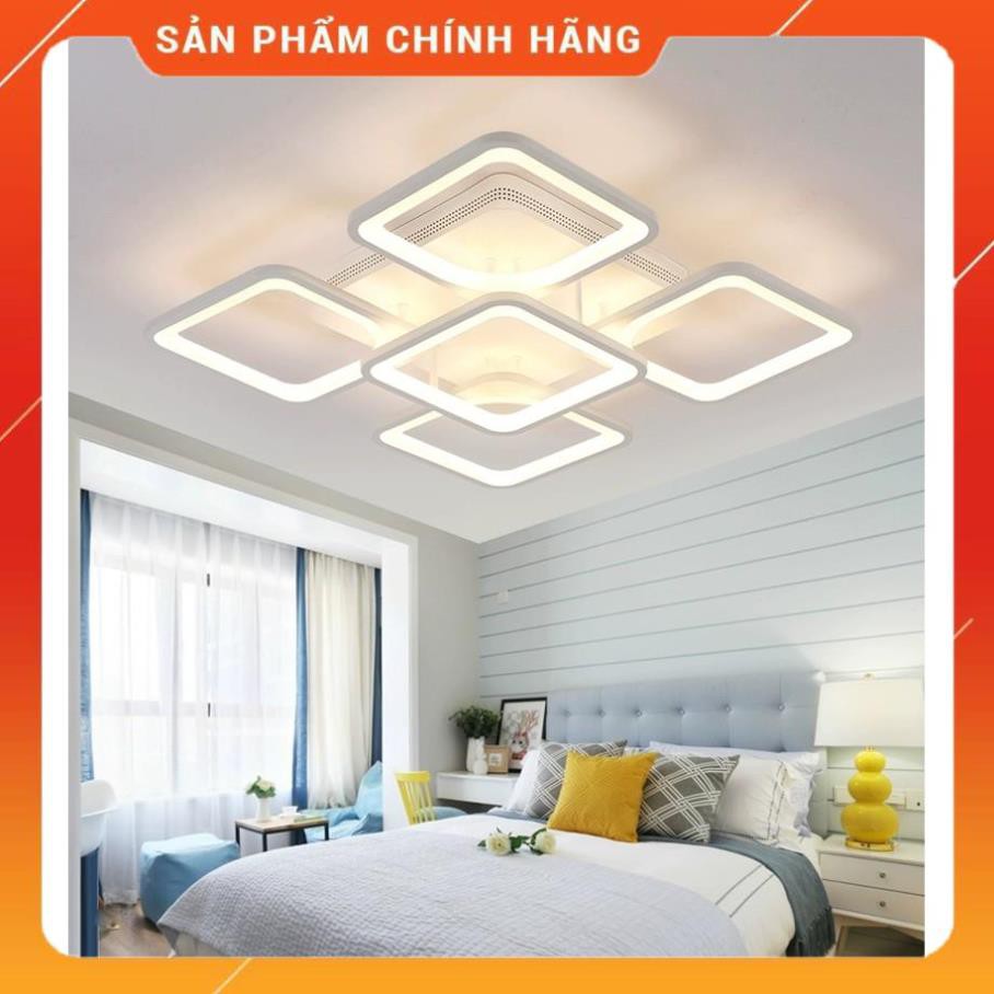 XẢ KHO Đèn Led Ốp Trần Đèn Trần Thạch Cao Trang Trí Phòng Khách Phòng Ngủ Chung Cư 3 Chế Độ Sáng Có Kèm Điều Khiển