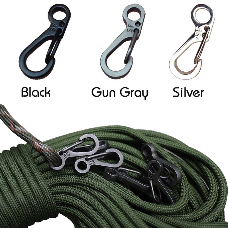 Bộ 10 Móc Khóa Sinh Tồn Mini Bằng Hợp Kim Nhôm Mạ Hợp Kim