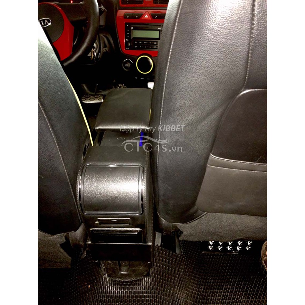 Hộp tỳ tay MORNING 2009 - 2011 Kibbet Bệ tì tay liền khối loại 1490 không khoan vít - hàng theo xe - Tự lắp đặt