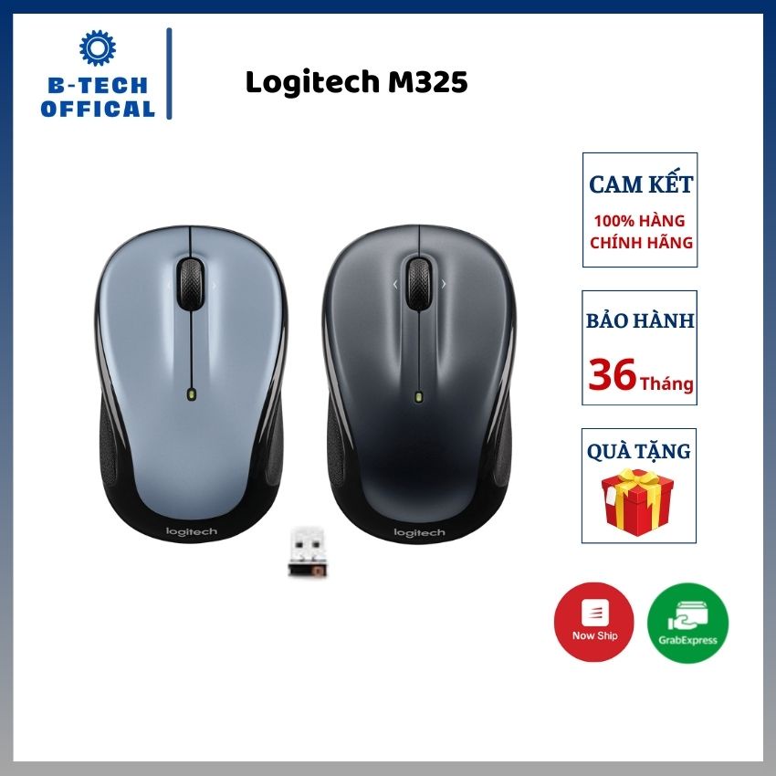 Chuột không dây Logitech M325 - BH 36 tháng - Chuột logitech chính hãng