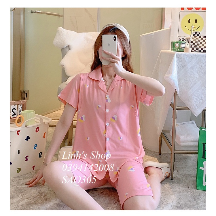 Set Bầu Bộ Bầu Mặc Nhà Sau Sinh Cho Bé Bú Bé Ti-SAQ305