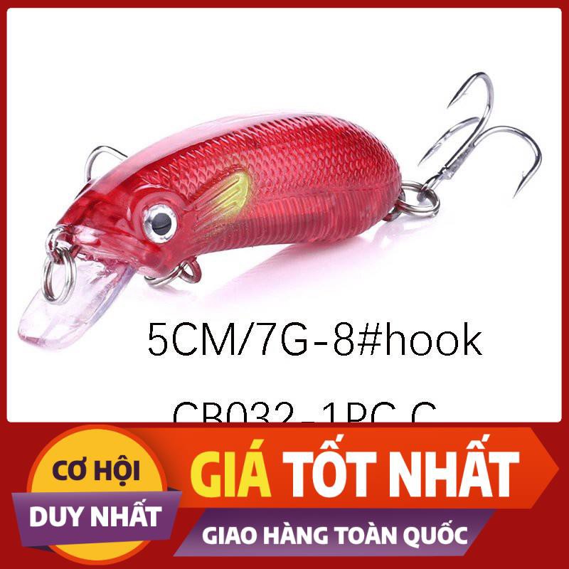 [ Xả Nhanh] MỒI LURE 3D Dài 5cm nặng 7gr