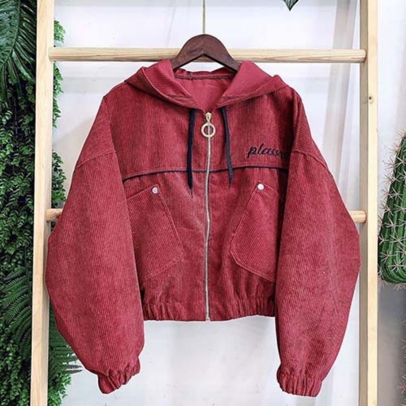 Áo Khoác Lửng, áo khoác Croptop Nữ Nhung Gân Tăm Hàng Cao Cấp Phối Nút Siêu Sang Chảnh _ Ảnh Thật Kèm Video_ Hàng Có sẵn | BigBuy360 - bigbuy360.vn