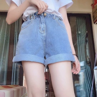 [ORDER]Quần đùi bò cạp cao( có ảnh thật )