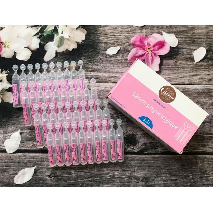 Nước Muối Sinh Lý Hồng Physiodose Gifrer Pháp  - Cho Trẻ Sơ Sinh