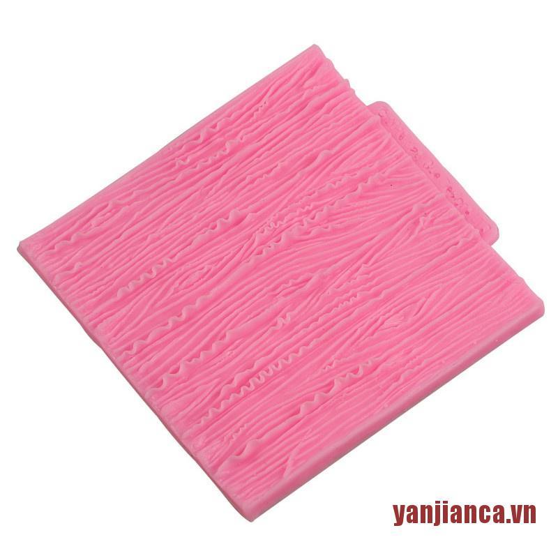 Khuôn Silicone Tạo Họa Tiết Vân Gỗ Trang Trí Bánh