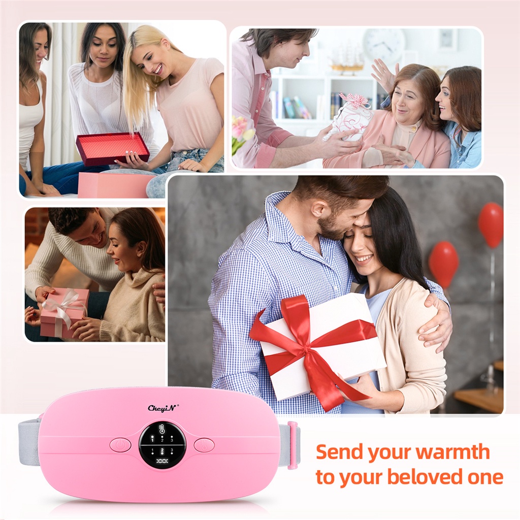 Đệm sưởi ấm CKEYIN GL001 linh động 3 cấp độ mát xa 3 chế độ rung sạc USB giảm đau lưng