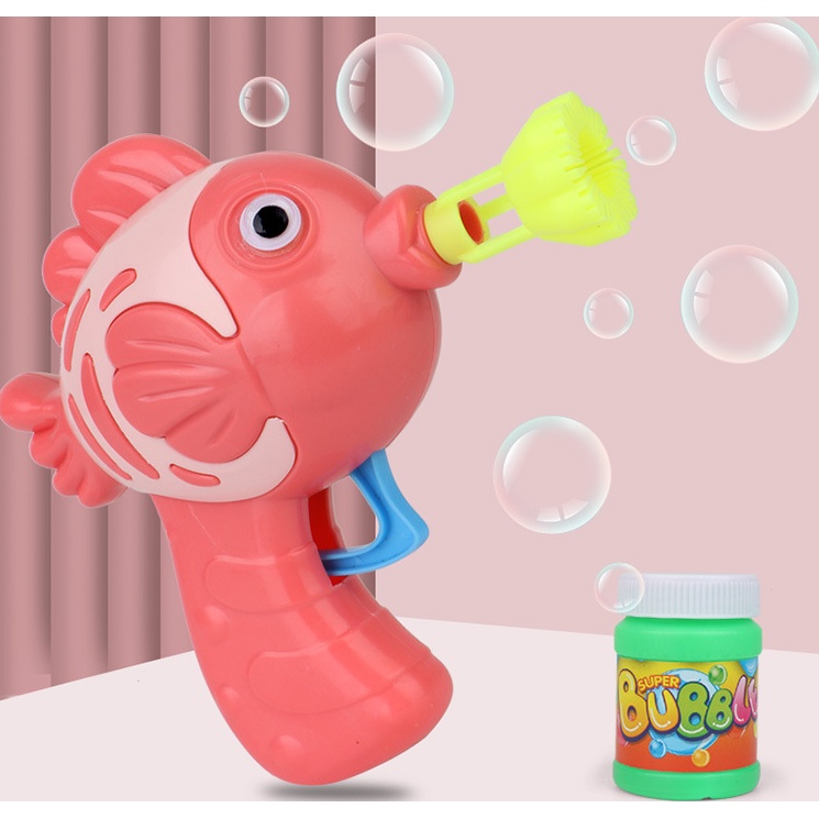 Súng Thổi Bong Bóng Xà Phòng Con Cá Cho Bé