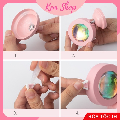 Đèn Hoàng Hôn Sunset Lamp 16 Triệu Màu Mini Hot Tiktok - K92