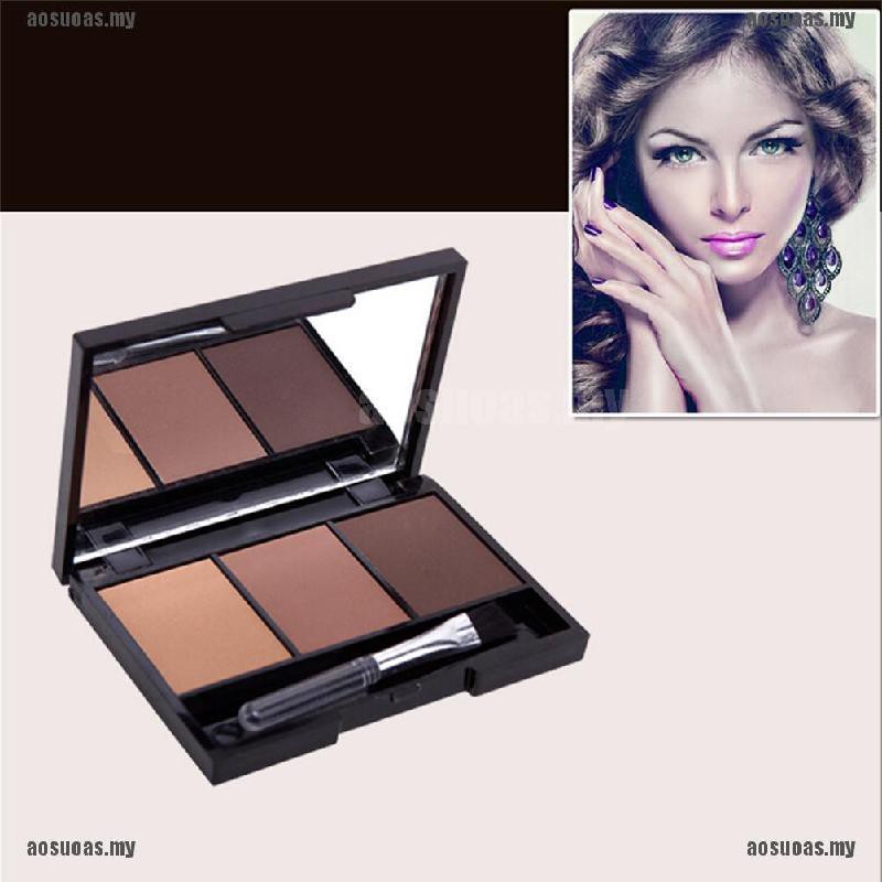 (hàng Mới Về) Bảng Phấn Kẻ Lông Mày 3 Màu Sắc Lâu Trôi Trang Điểm Chuyên Nghiệp | BigBuy360 - bigbuy360.vn