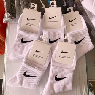 Tất vớ Nike, Das , Cham cổ cao nam nữ trắng đen dáng thể thao cao cấp.