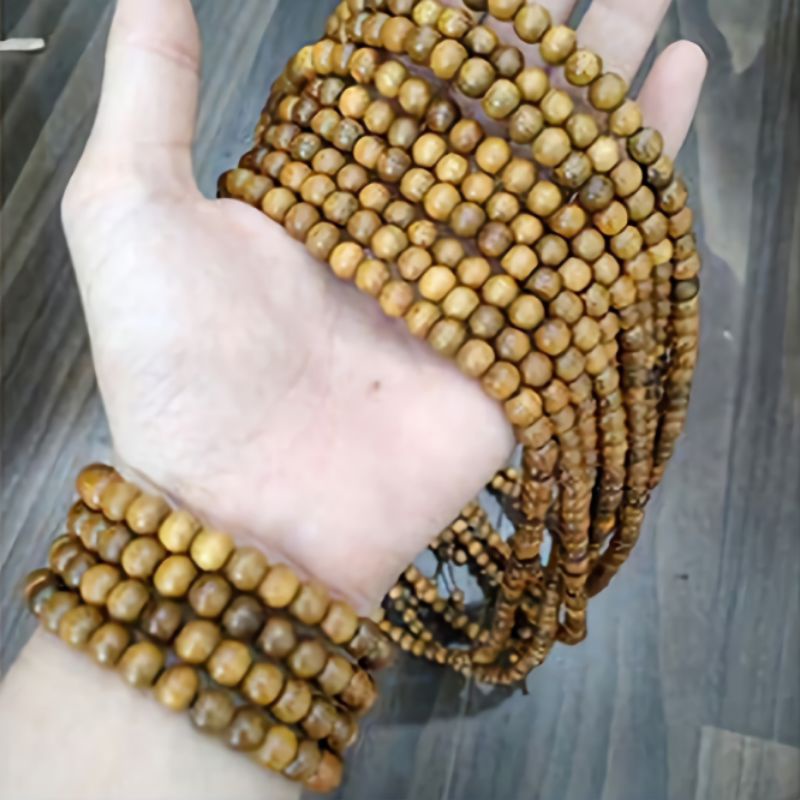 Vòng Tay Gỗ Bách Xanh 108 Hạt Size 6mm - N88