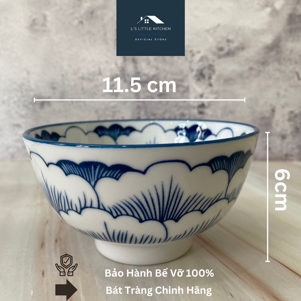 Bộ 10 Chén Ăn Cơm Bát Tràng Cao Cấp, Bát Cơm Cổ, Chén Cơm