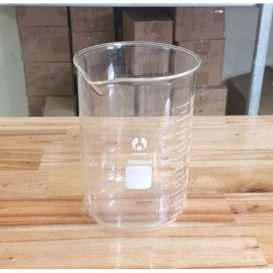Cốc đong thủy tinh có chia vạch 2000ml