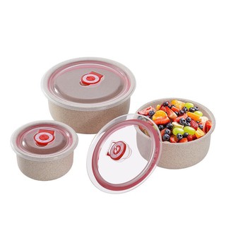 SET 3 BÁT LÚA MẠCH CÓ NẮP HÚT CHÂN KHÔNG
