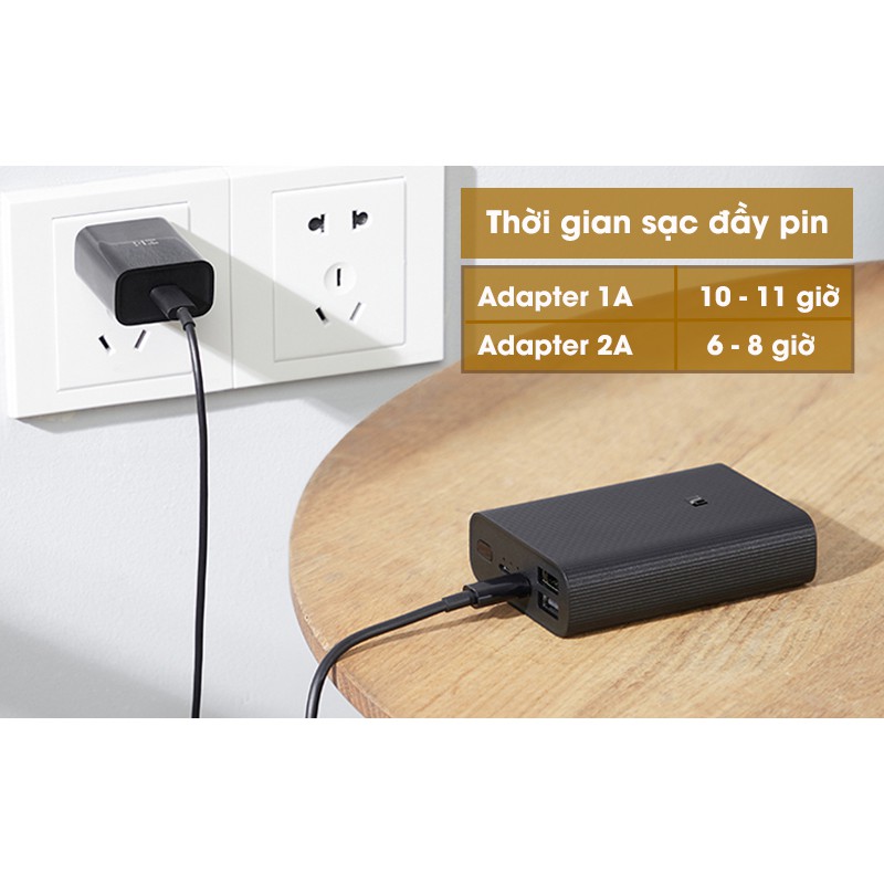 Pin sạc dự phòng Polymer 10.000 mAh Type C Xiaomi Power Bank 3 Ultra Compact